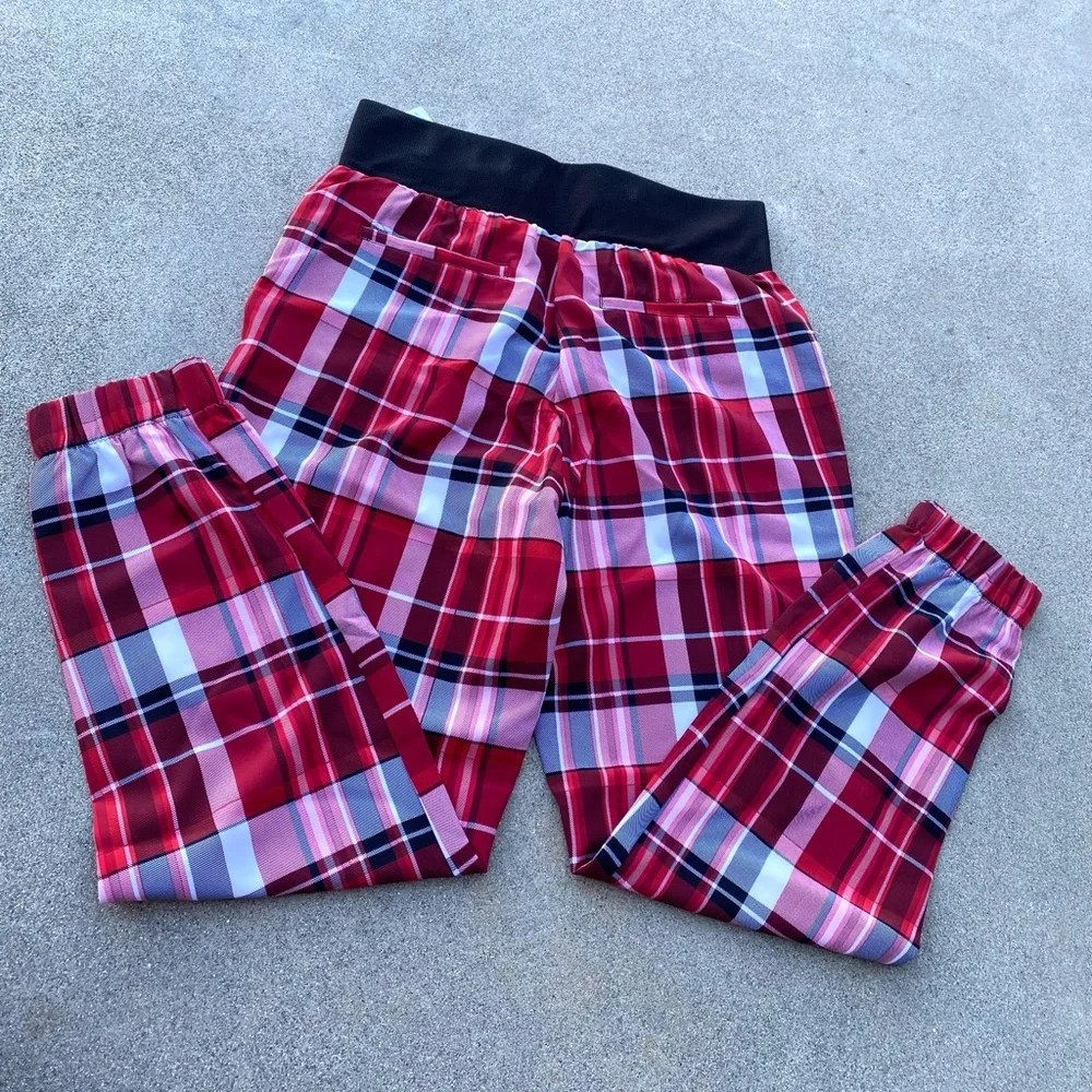 New York & Co. Plaid High Waist Jogger Pant - Picture 2 of 16